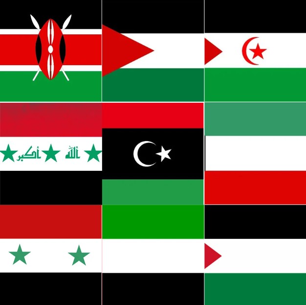 Black And White Flag