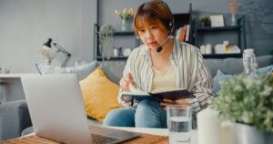 Student learn english