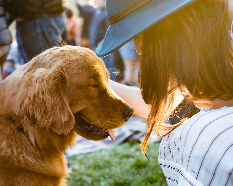 Woman in Dog Park