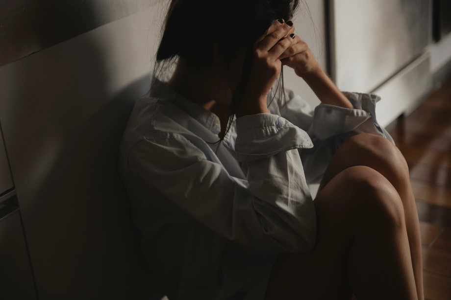 a girl is overwhelmed