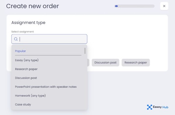 Essayhub order