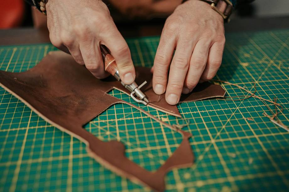 cut leather