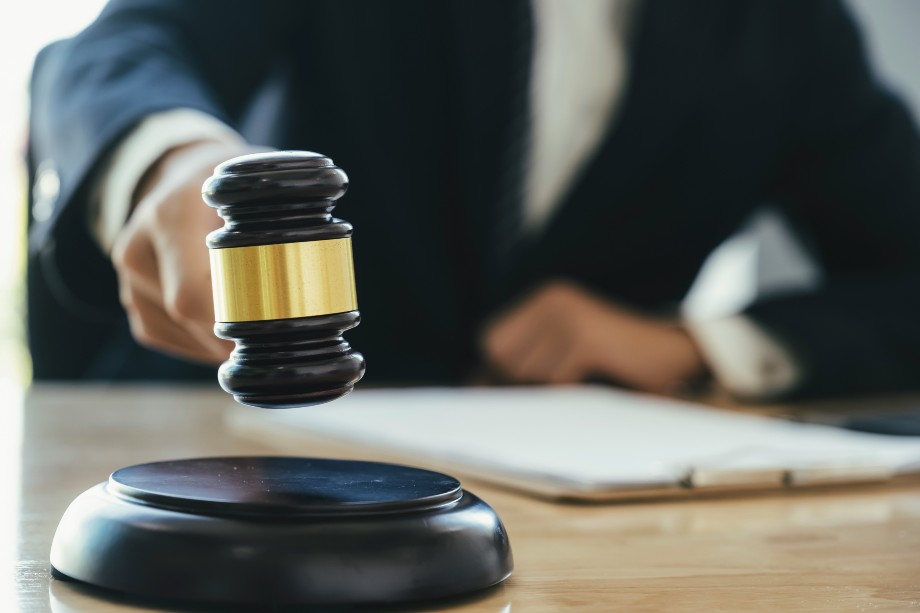 in the court