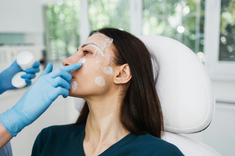 a woman prepare for Dermal Fillers