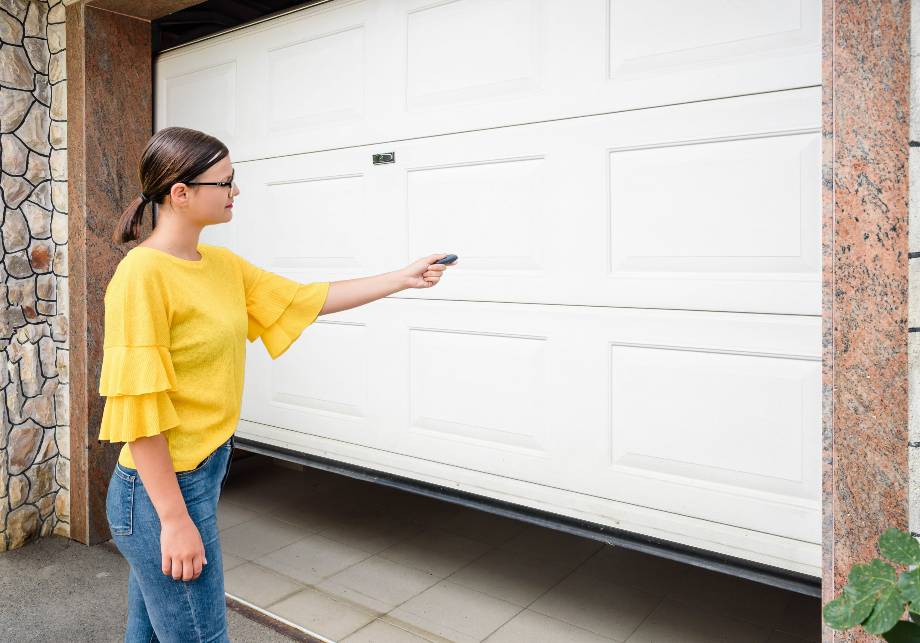 Open garage door
