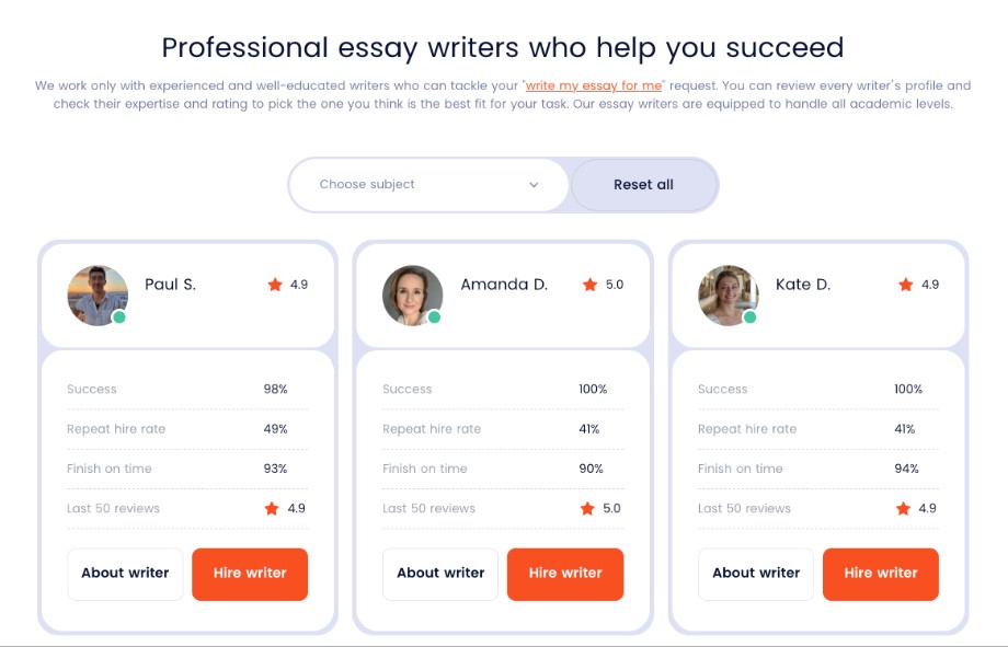 domyessay writers