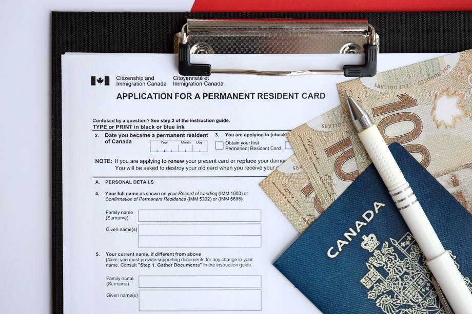 Application for Canada permanent resident card