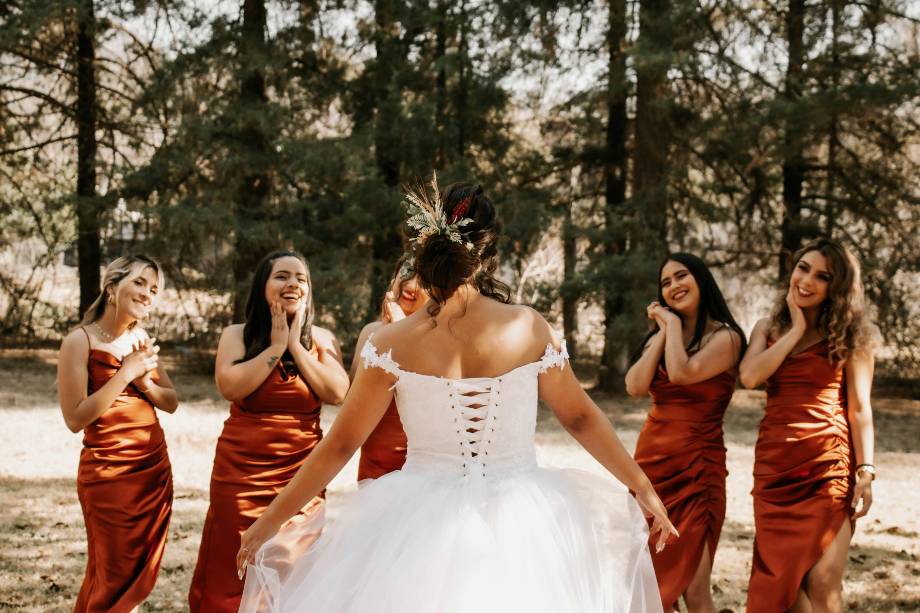 Bridesmaid and Bride