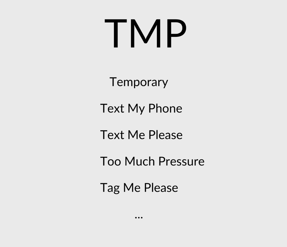 TMP meanings in text