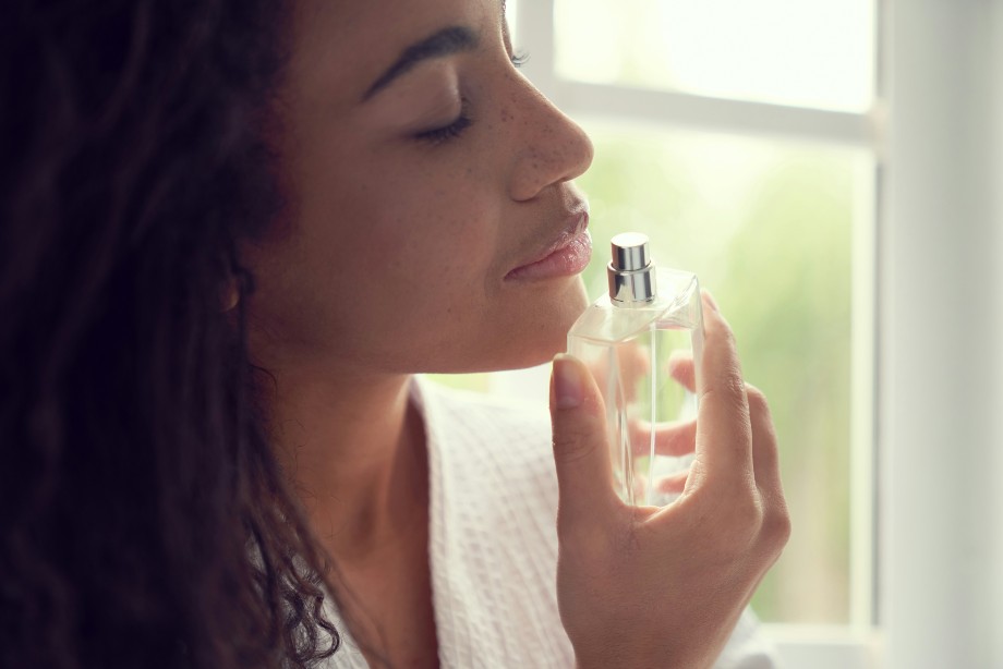 woman and perfume